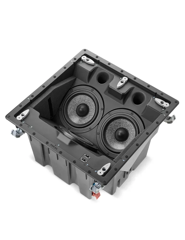 Focal 1000 ic lcr 5 — profesjonalne głośniki sufitowe 3-drożne kolor - czarny